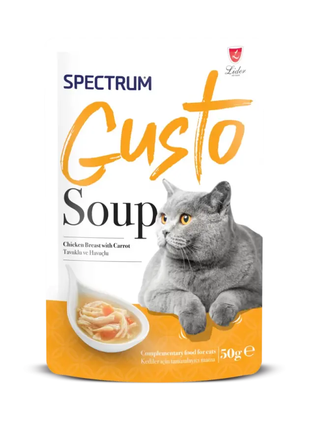Spectrum Gusto Tavuklu ve Havuçlu Kedi Çorba 50gr - 1