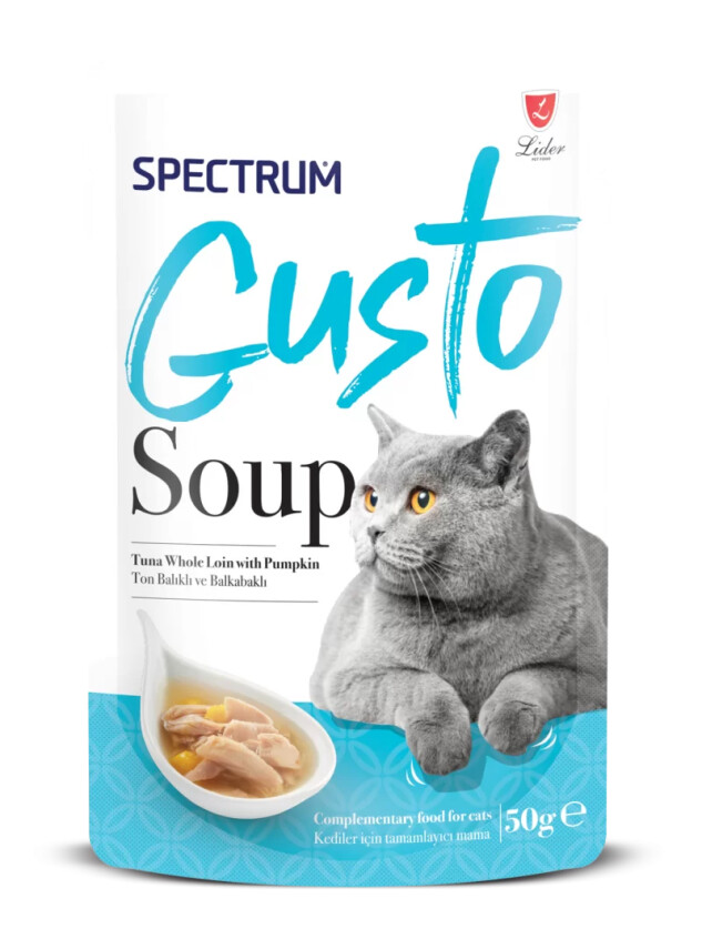 Spectrum Gusto Ton Balıklı ve Balkabaklı Kedi Çorba 50gr - Spectrum