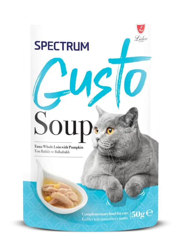 Spectrum Gusto Ton Balıklı ve Balkabaklı Kedi Çorba 50gr - 1