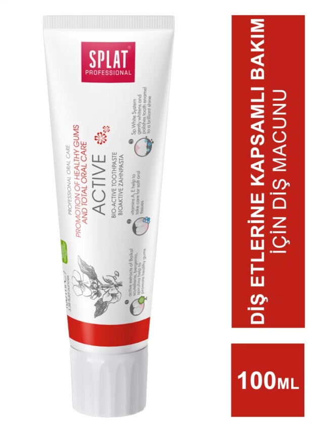 Splat Active Kapsamlı Bakım Diş Macunu 100 ml - Splat