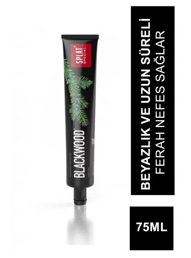 Splat Blackwood Diş Macunu Güçlü Beyazlatma 75 ml - 1