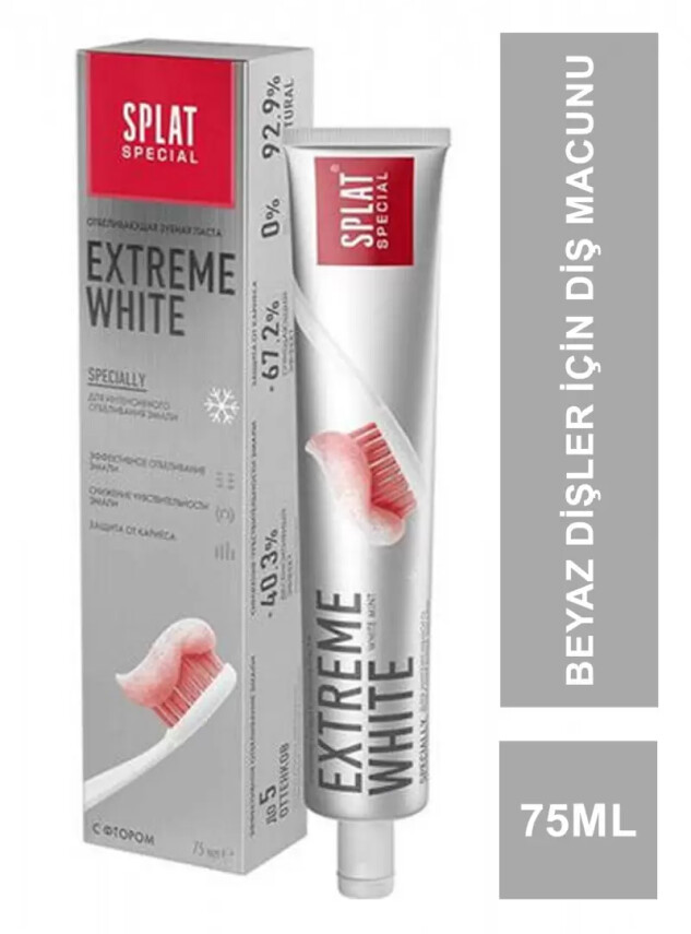 Splat Extreme White 75ml Diş Macunu - Splat