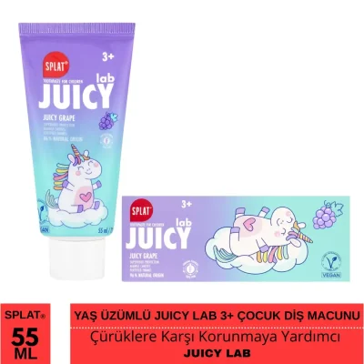 Splat Juıcy Lab +3 Yaş Üzümlü Çocuk Diş Macunu 55ml - 1