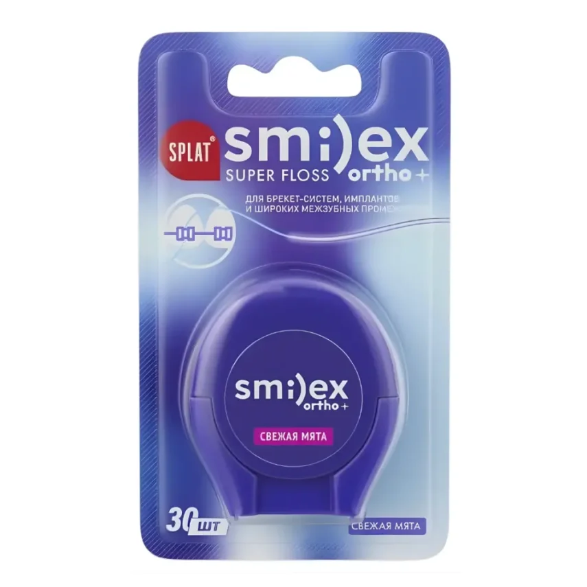 Splat Smilex Ortho+ Nane Aromalı Super Floss 30 Adet - 1