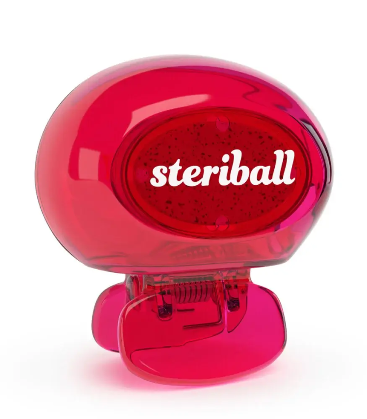 Steriball Yetişkin Diş Fırçası Koruyucu Hijyenik Kap - Kırmızı - Limon Kokulu - 1