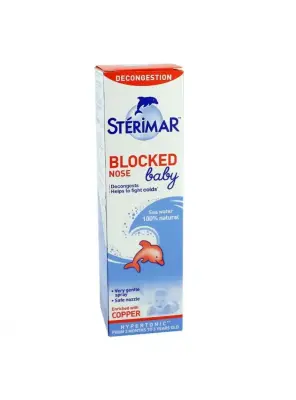 Sterimar Baby Blocked Nose 100 ml - Bebek / Çocuk için Tıkalı Burun Hipertonik Okyanus Suyu - - Sterimar