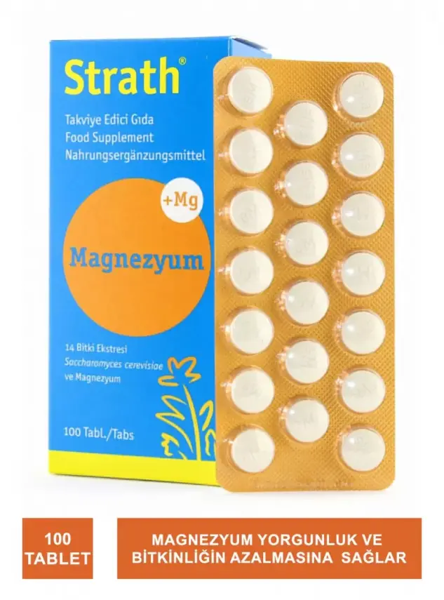 Strath Magnezyum Takviye Edici Gıda 100 Tablet - 1