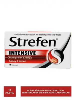 Strefen Intensive Limon & Bal Aromalı 16 Pastil - Strepsils