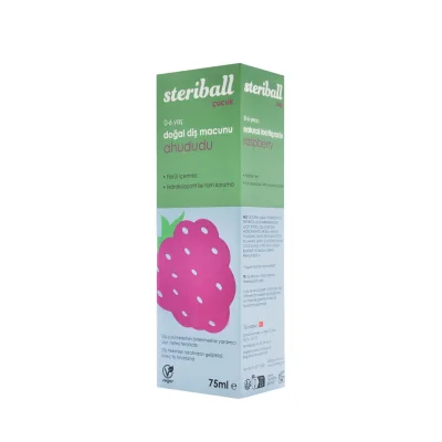 Streiball Çocuk Doğal Diş Macunu Ahududu Aromalı 75 ml - 2