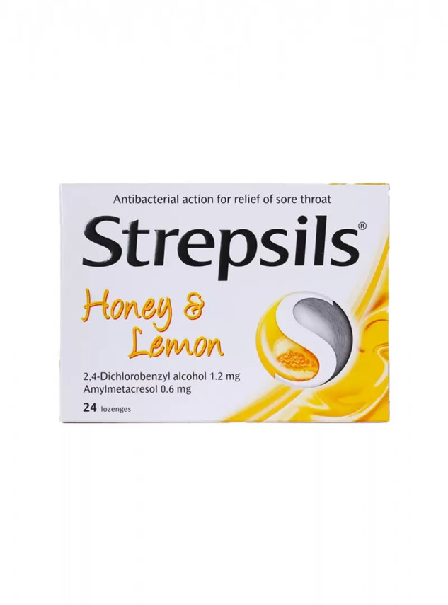 Strepsils Bal ve Limon Aromalı Pastil 24 Pastil - Strepsils