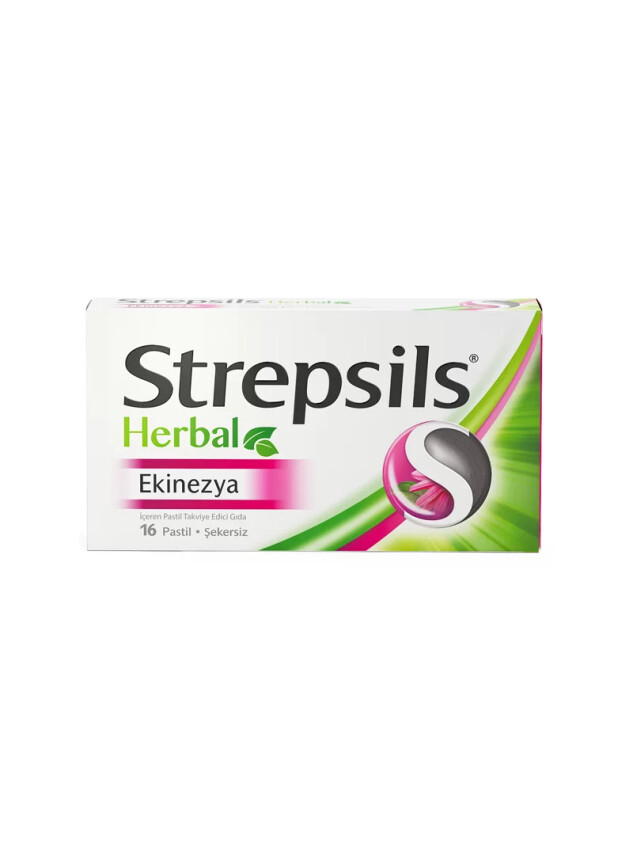 Strepsils Herbal Ekinezya 16 Pastil - Strepsils