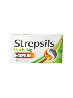 Outlet - Strepsils Herbal Zencefil 16 Pastil - Outlet