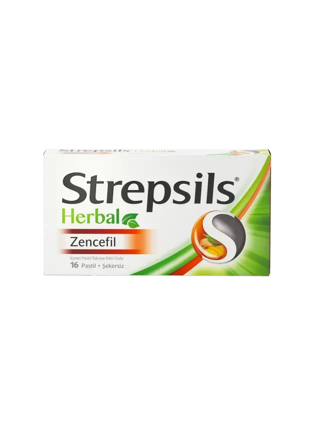 Strepsils Herbal Zencefil 16 Pastil - 1