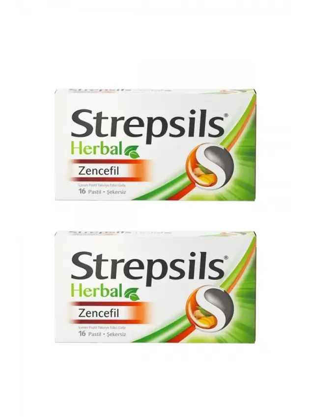 Strepsils Herbal Zencefil 16 Pastil x 2 Adet - 1