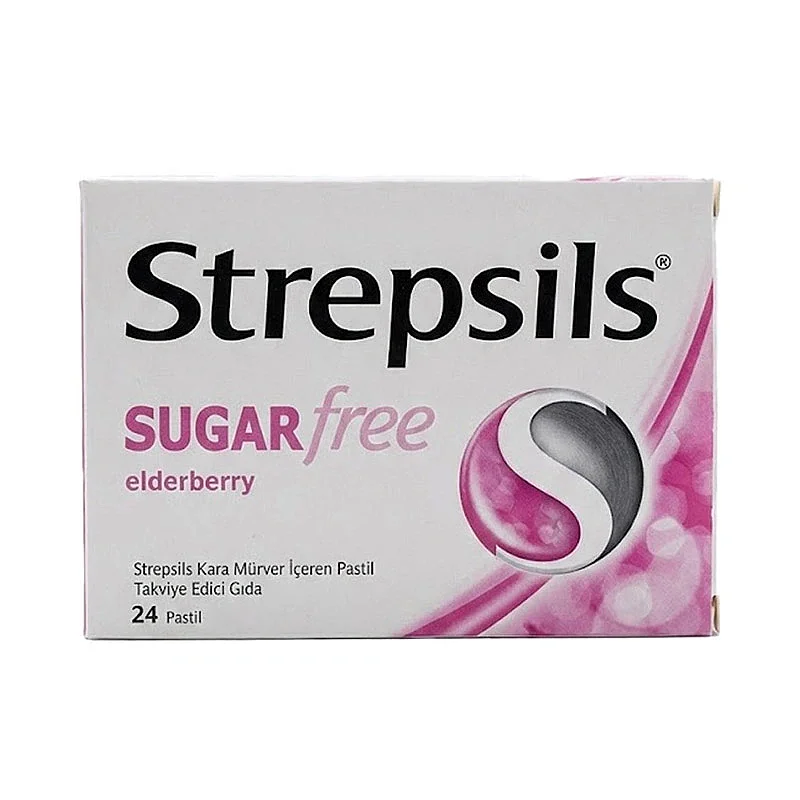 Strepsils Şekersiz Elderberry 24 Pastil - 1