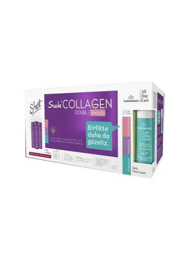 Suda Collagen Double Beauty Plum 30x40ml - Suda Beauty Kırışıklık Karşıtı Nemlendirici Yüz Kremi 50ml - 1