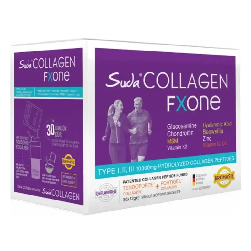 Suda Collagen Fxone Aromasız Takviye Edici Gıda 30 x 13 gr Toz Şase - 1