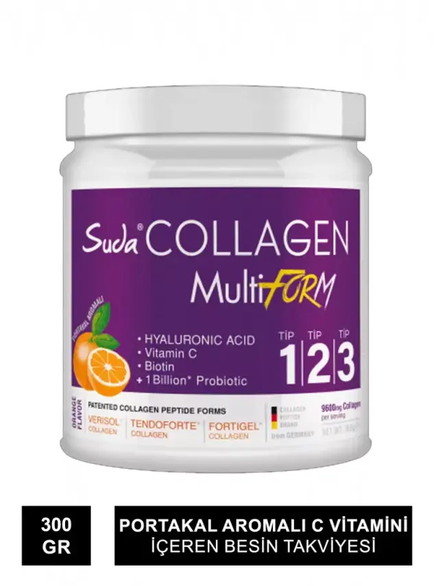 Suda Collagen Multiform Toz Kutu Portakal Aromalı 360 gr - 1