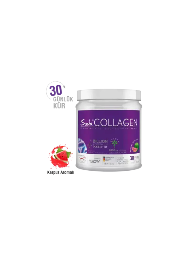 Suda Collagen + Probiyotik Karpuz Aromalı Toz Kutu 300gr - 2