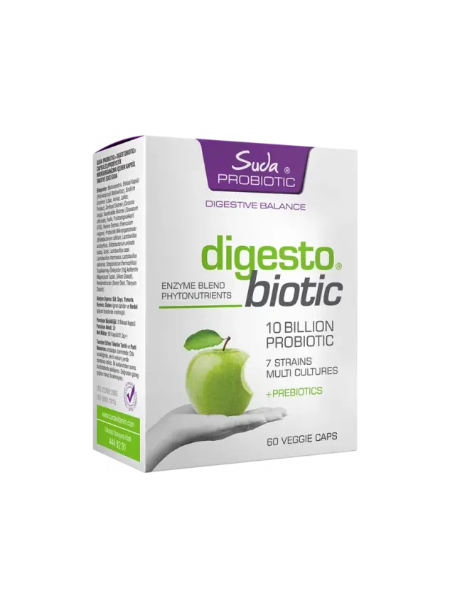 Suda Probiotic Digestobiotic 60 Vegan Kapsül - 1