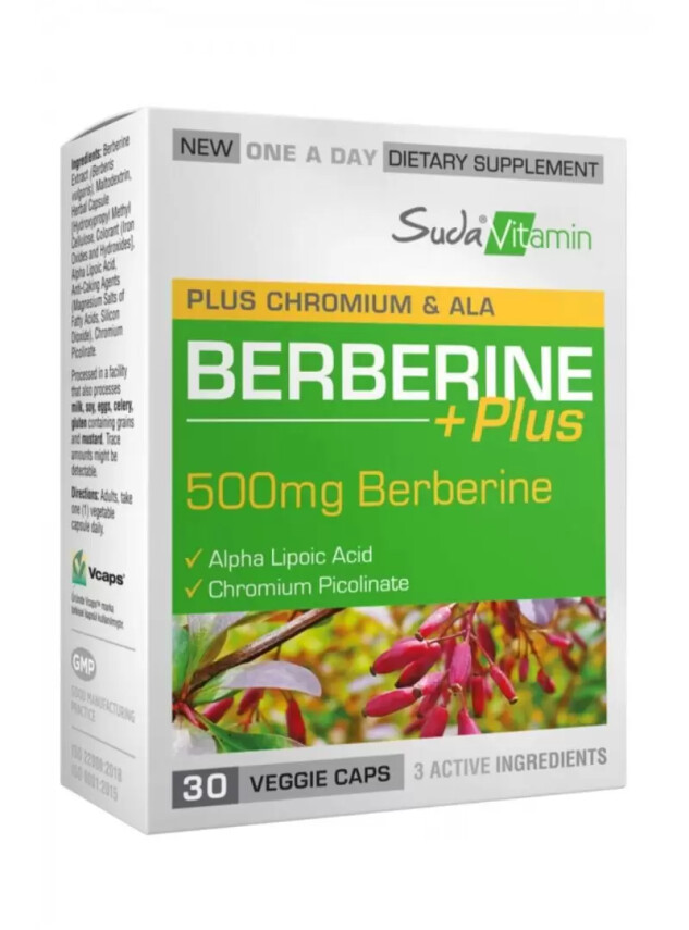 Suda Vitamin Berberine Plus 30 Kapsül - Suda Vitamin