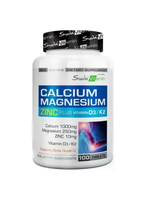 Suda Vitamin Calcium Magnesium Zinc Plus 100 Tablet - Suda Vitamin