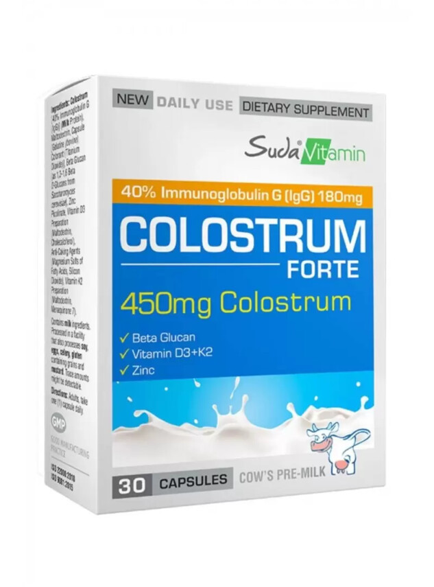 Suda Vitamin Colostrum Forte 30 Kapsül - Suda Vitamin