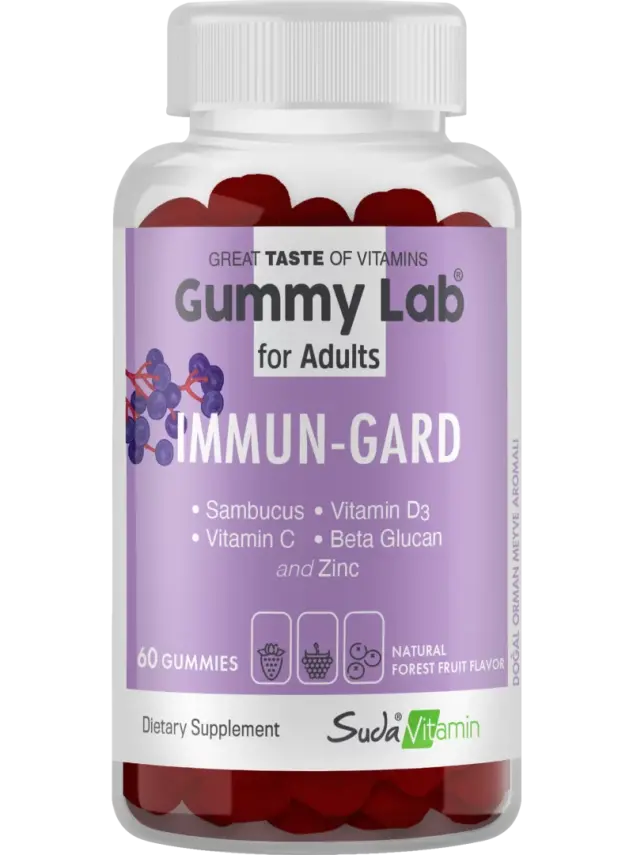 Suda Vitamin Gummy Lab İmmun-Gard for Adult 60 Yumuşak Kapsül - 1
