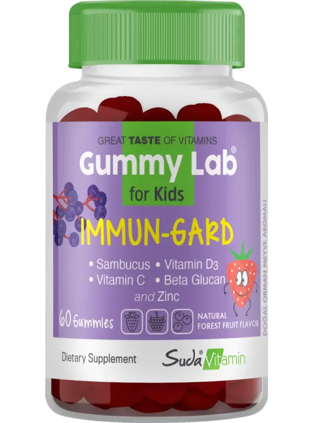 Suda Vitamin Gummy Lab İmmun-Gard for Kids 60 Yumuşak Kapsül - 1