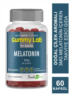 Suda Vitamin Gummy Lab Melatonin for Adult 60 Yumuşak Kapsül - Suda Collagen