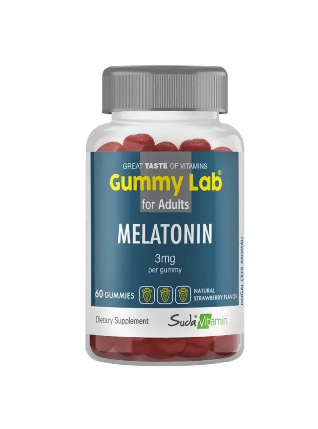 Suda Vitamin Gummy Lab Melatonin for Adult 60 Yumuşak Kapsül - 2