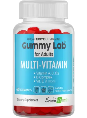 Suda Vitamin Gummy Lab Multi-Vitamin for Adult 60 Yumuşak Kapsül - 2