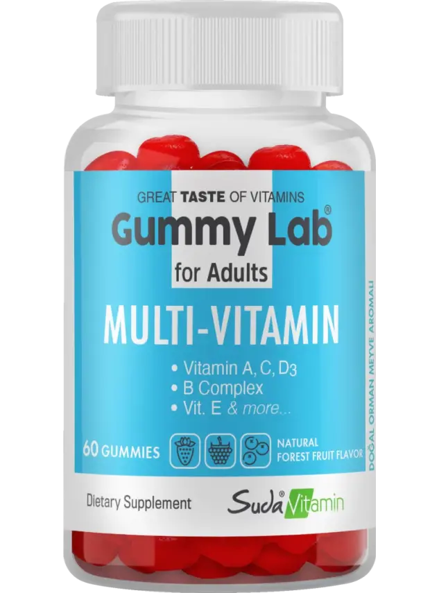 Suda Vitamin Gummy Lab Multi-Vitamin for Adult 60 Yumuşak Kapsül - 2