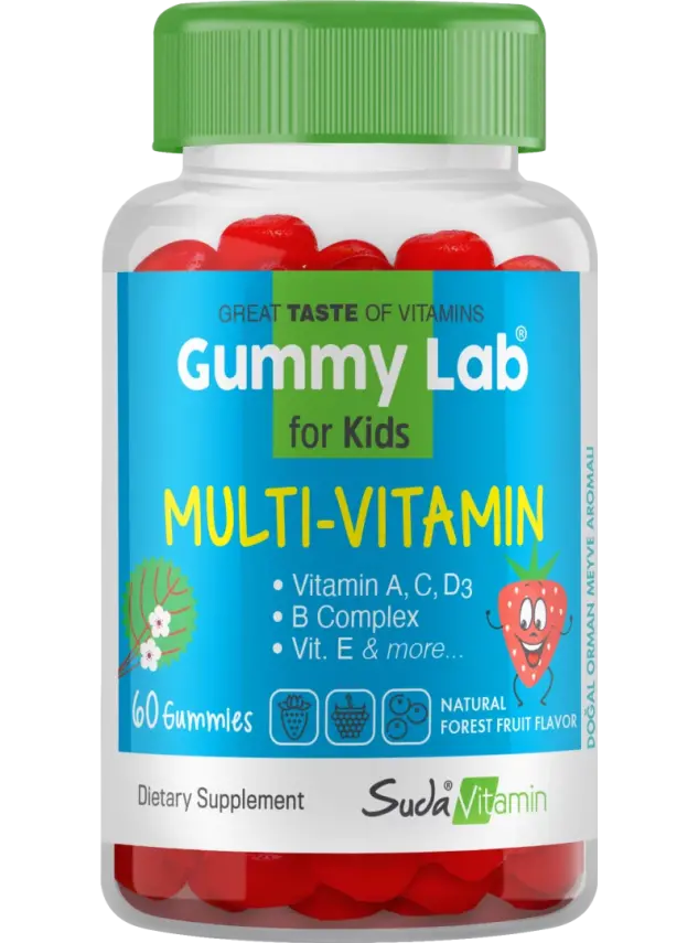 Suda Vitamin Gummy Lab Multi-Vitamin for Kids 60 Yumuşak Kapsül - 2
