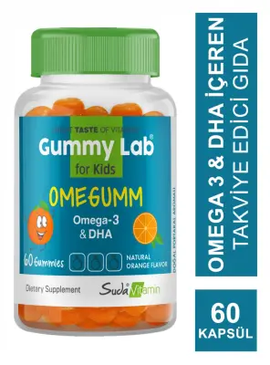 Suda Vitamin Gummy Lab Omegumm for Kids 60 Yumuşak Kapsül - Suda Collagen