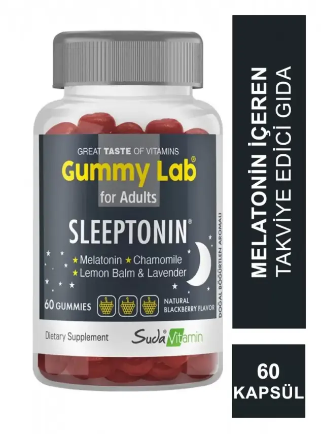 Suda Vitamin Gummy Lab Sleeptonin for Adult 60 Yumuşak Kapsül - 2