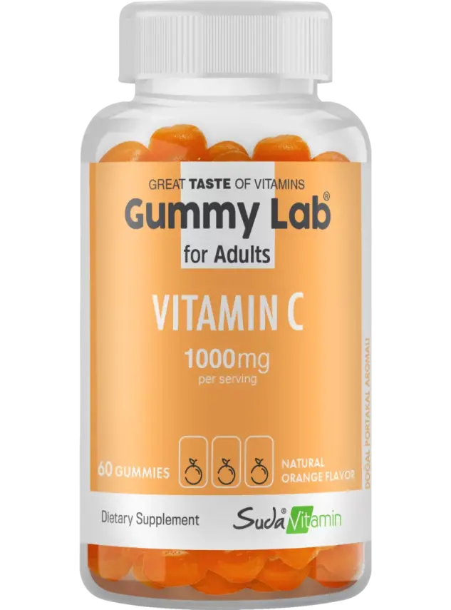 Suda Vitamin Gummy Lab Vitamin C for Adult 60 Yumuşak Kapsül - 2