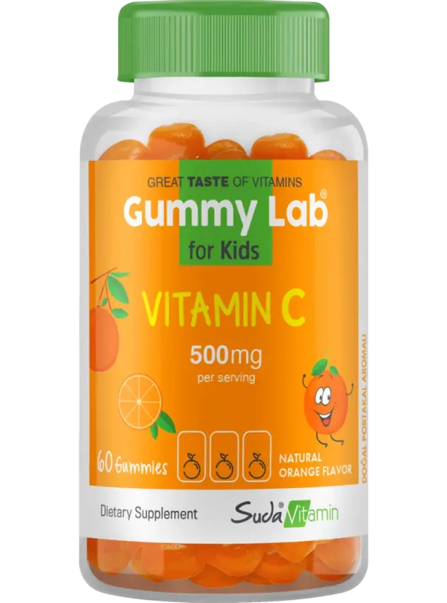 Suda Vitamin Gummy Lab Vitamin C for Kids 60 Yumuşak Kapsül - 1