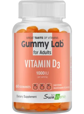 Suda Vitamin Gummy Lab Vitamin D3 for Adult 60 Yumuşak Kapsül - Suda Collagen