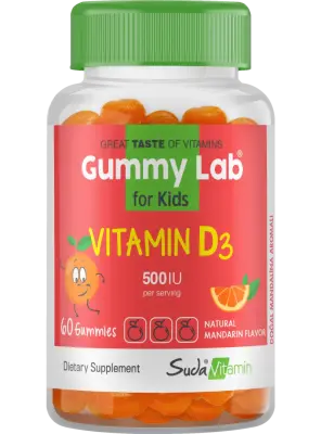 Suda Vitamin Gummy Lab Vitamin D3 for Kids 60 Yumuşak Kapsül - Suda Collagen
