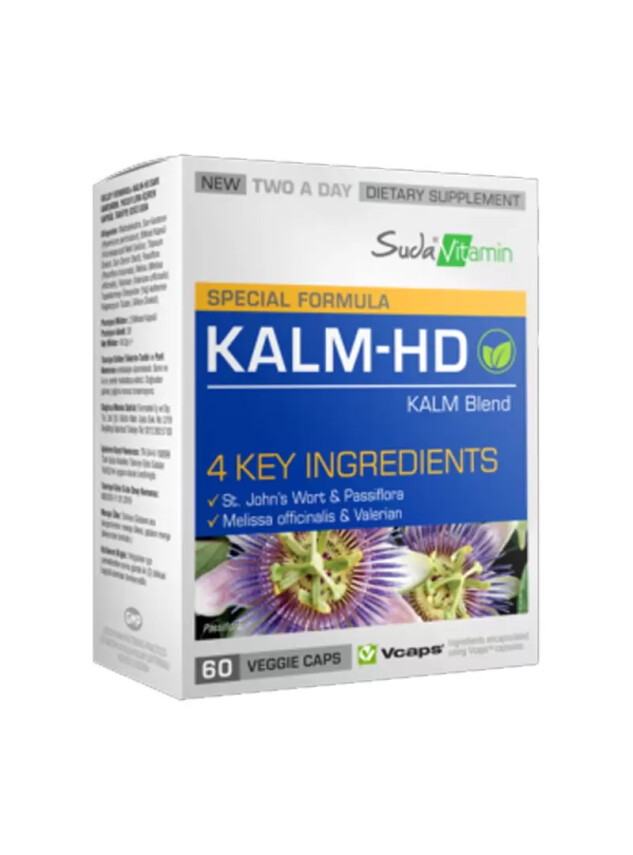 Suda Vitamin Kalm-HD 60 Bitkisel Kapsül - Suda Vitamin