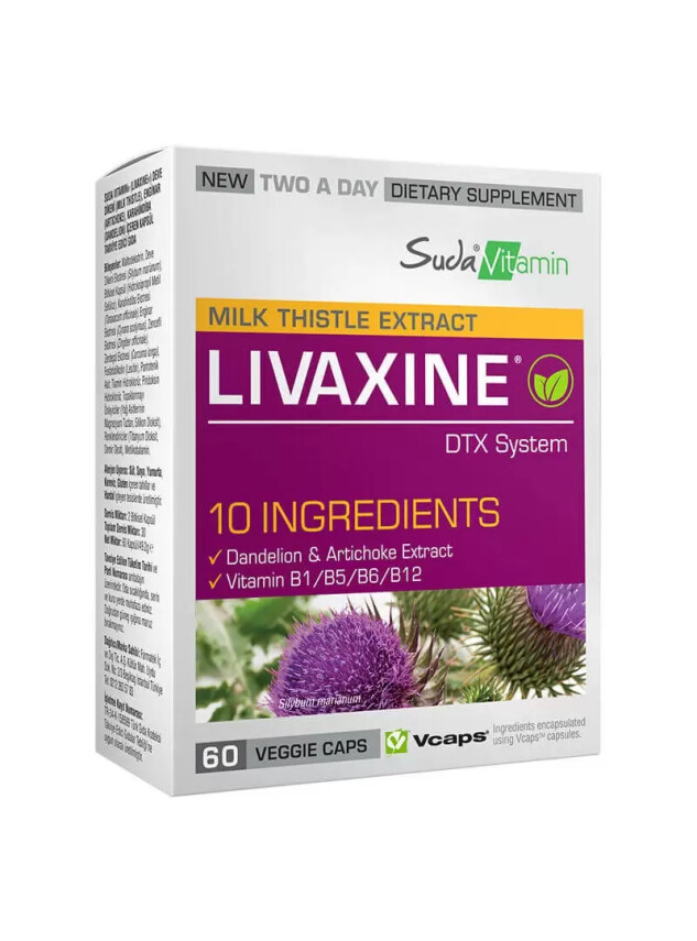 Suda Vitamin Livaxine 60 Kapsül - Suda Vitamin
