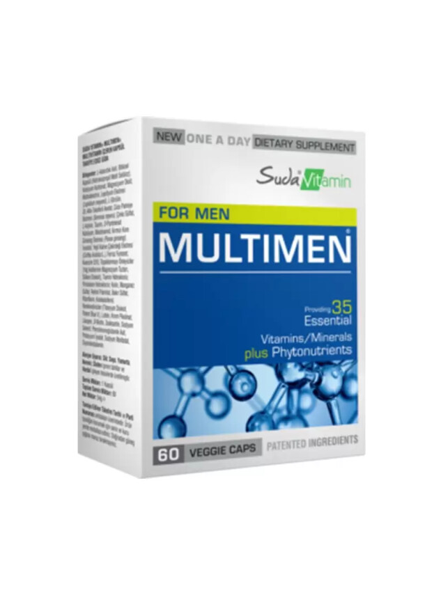 Suda Vitamin Multimen Multivitamin 60 Kapsül - Suda Vitamin