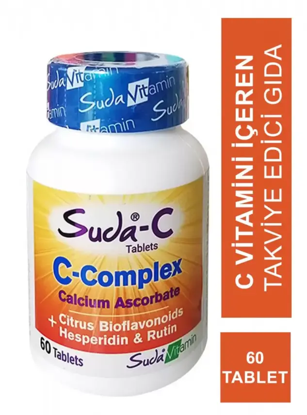 Suda Vitamin Suda-C C-Complex Takviye Edici Gıda 60 Tablet - 2