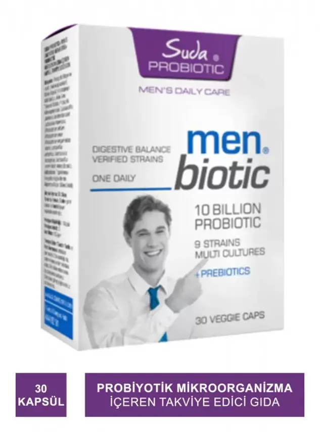 Suda Vitamin Suda Probiotic Men Daily Care Probiotics 30 Kapsül - 2