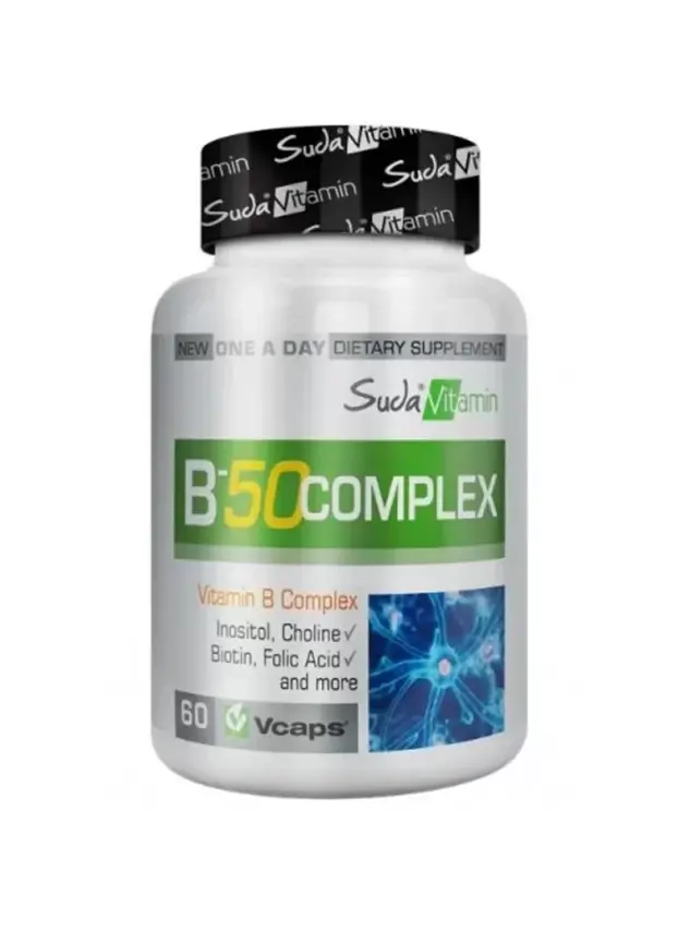 Suda Vitamin Vitamins B-50 Complex 60 Vegi Kapsül - 1