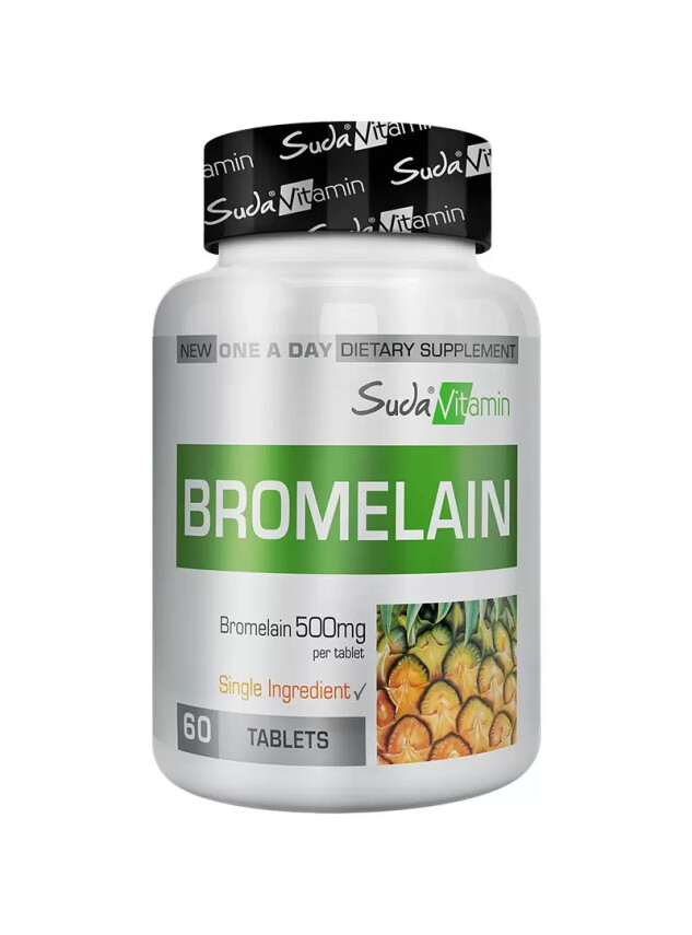 Suda Vitamin Vitamins Bromelain 500mg 60 Tablet - Suda Vitamin
