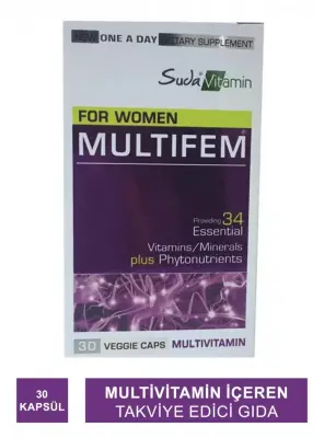 Suda Vitamin Vitamins For Women MultiFem 30 Kapsül - 2