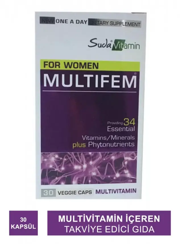 Suda Vitamin Vitamins For Women MultiFem 30 Kapsül - 2
