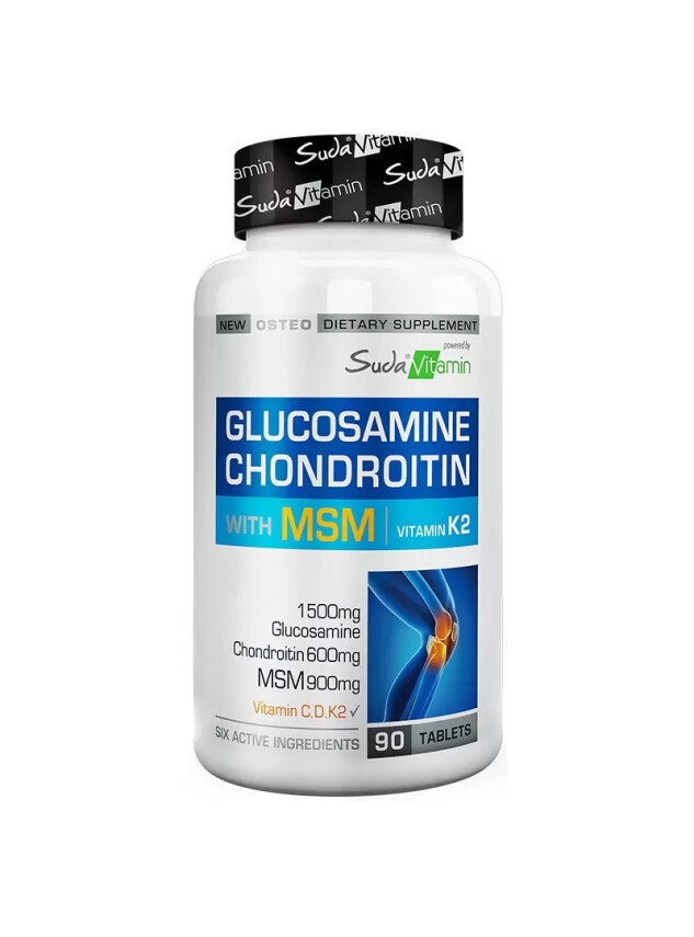 Suda Vitamin Vitamins Glucosamine Chondroitin MSM Vitamin K2 90 Tablet - Suda Vitamin